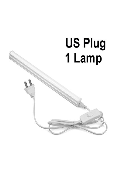 Choice مصباح مكتب أبيض دافئ، قطعة واحدة، قابس أمريكي، 1 قدم، 6 وات، 29 سم، أنبوب T5، شريط LED مع براغي للتركيب أسفل الكتب