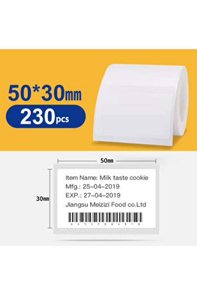 Choice21 White5030mm Niimbot B1B21B203 B3S Funny Cartoon Label Sticker Waterp...