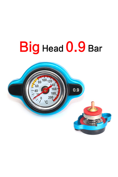 Choice3 غطاء خزان المبرد الحراري لسيارة ودراجة نارية مقاس 0.9 بوصة مع مقياس د...