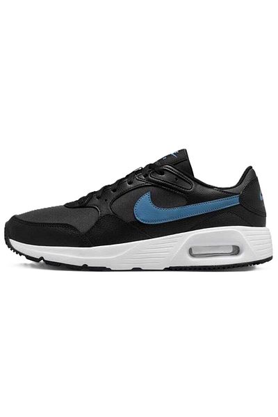 Nike Air Max Sc Black Sneaker Genuine Leather Men's Casual Sports Shoes Black-Blue