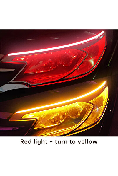 Choice3 شريط إضاءة LED مرن مقاوم للماء بطول 30 سم، أحمر إلى أصفر، قطعتان، للت...