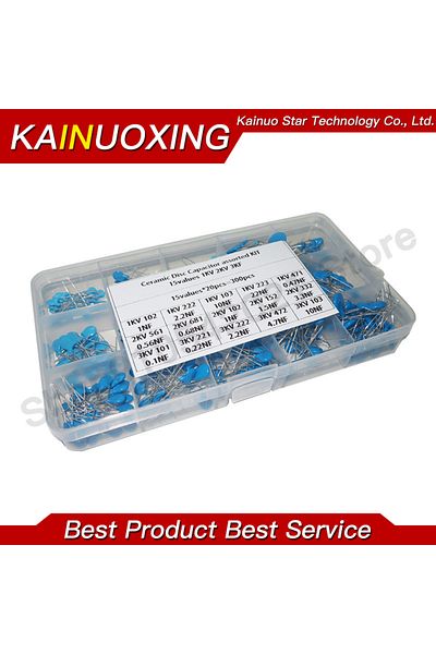 Choice 300Pcs/Box 15Value x 20pcs 1KV 2KV 3KV 1NF 10NF 22NF 0.47NF 0.1NF 10NF High Voltage Ceramic Capac...