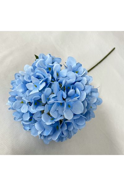 Choice 1pcs Light blue Artificial Flowers Cheap Silk Hydrangea Bride Bouquet Wedding New Year Decoration H
