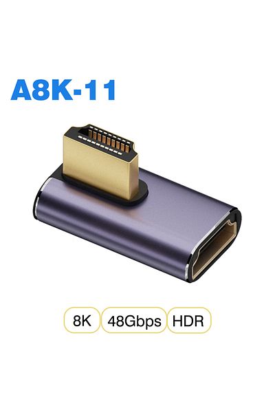 Choice 1 PCS A8K-11 HDMI2.1 UGOURD HDMI2.1 Cable Adapter mini micro hdmi to HDMI 2.1 Converter 48Gpbs 8K60H