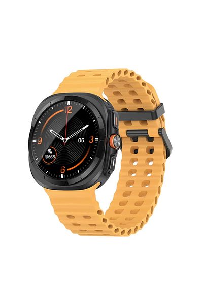 Choice for Galaxy 7ultra 47 Y Ocean Silicone Band for Samsung Galaxy Watch 7 Ultra 47mm NO Gaps Bracelet Br