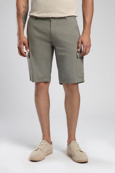 Lee Cooper Мъжки къси панталони Man 1, 100% памучна тъкан, цвят каки