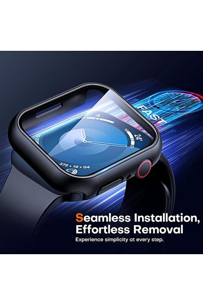 Choice 44mm Tempered Glass Screen Protector Case Cover For Apple Watch Series 9 Ultra 8 7 6 5 4 3 2 SE 49MM