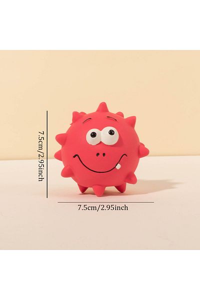 Choice rose red Cute Squeaky Pet Dog Interactive Chew Toy Puppy Bite Resistant Thorn Tooth Cleaning Toy Mol