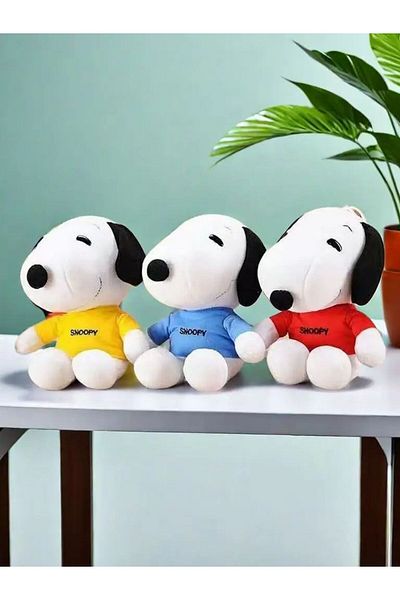 Choice 3pcs 18cm Snoopy Plush Toy Snoopy Stuffed Doll Children's Toy Snoopy Pillow Korean Lazy Style Home D