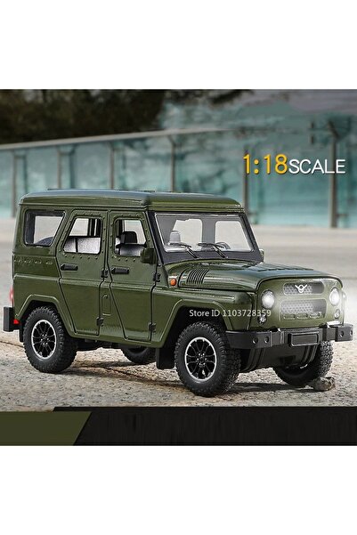 choice2 UAZ Hunter Green 1:18 Russia UAZ Hunter Toy Model Off-road Vehicles A...