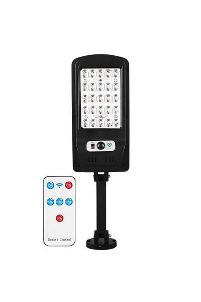 Teno Lampa Solara Stradala 25 LED-uri Teno®, protectie IP65, Waterproof, exterior, negru