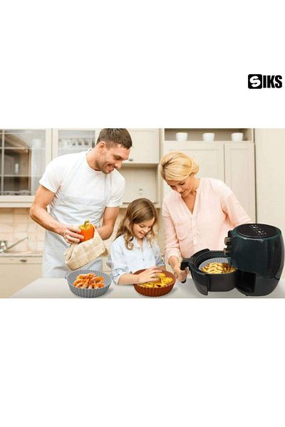 SIKS Silicone Protective Tray For Air Fryer, Universal, For Deep Fryer, Frying, Baking, Brown