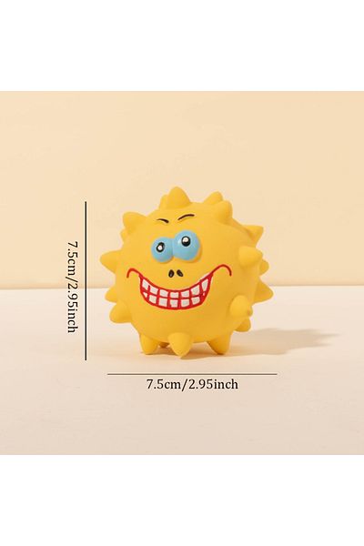 Choice yellow Cute Squeaky Pet Dog Interactive Chew Toy Puppy Bite Resistant Thorn Tooth Cleaning Toy Molar