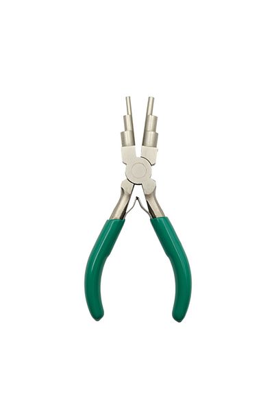 Choice Green 1pc Iron Wire Looping Jewelry Pliers, 6-in-1 Bail-Making Pliers, With Non-Slip Comfort Grip Ha