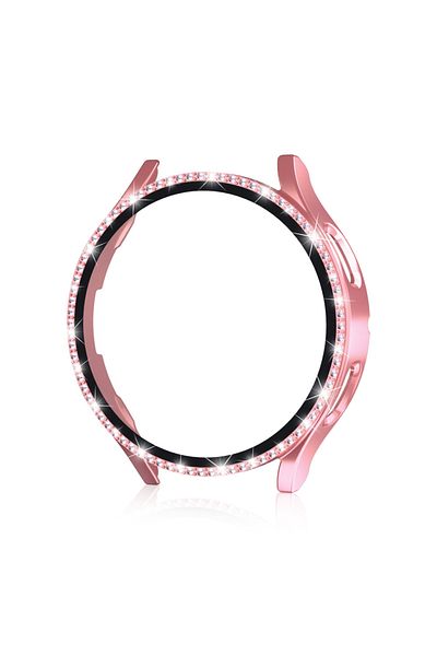 Choice Galaxy Watch7 40mm Pink Case for Samsung Galaxy Watch 7 6 5 4 40mm 44mm Screen Protector PC Bumper T