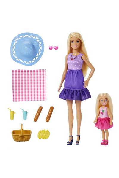 Barbie FAMILY AND FRIENDS BARBIE DOLL AND CHELSEA DOLL SET