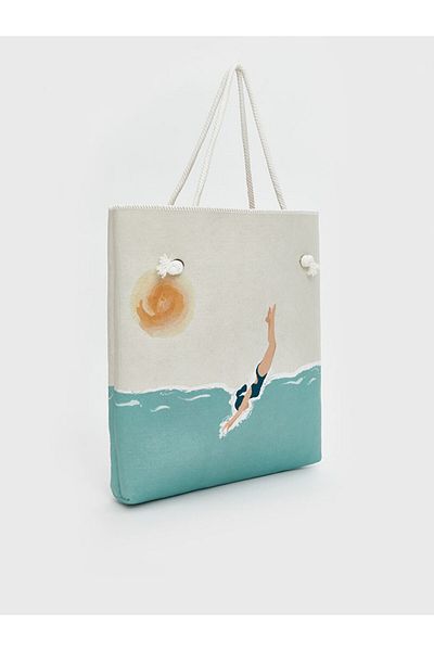 LC Waikiki New Season Printed Women's Beach Bag - S5Mh99Z8