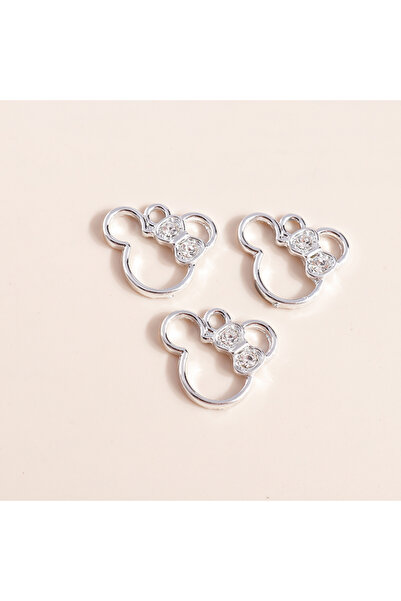 Choice Silver 10pcs 17*19mm Crystal Mouse Charms Pendants for Necklace Bracel...