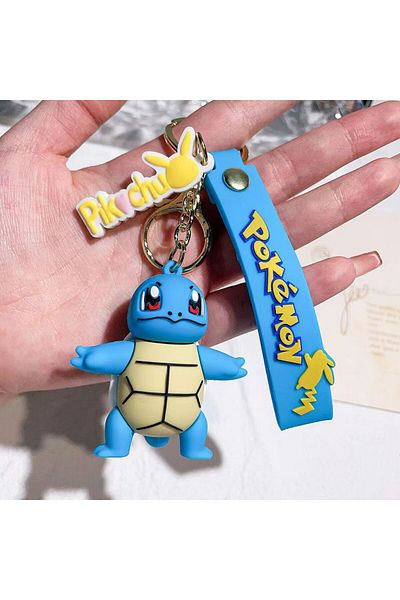 Miniso 02 Pokemon Keychain Anime Pocket Monster Pikachu Charizard Figure Keyring Jewelry Car Key Accessorie