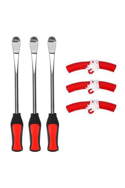 Choice 3Pcs Rim Protector Tire Changing Lever Tools Auto Spoon Tire Kit Motorcycle Bicycle Tire Changing Le