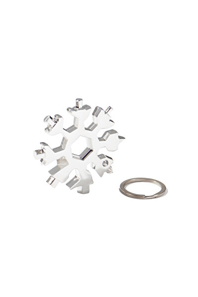 Choice مفتاح ربط ندفة الثلج الفضي 18 في 1 من الفولاذ المقاوم للصدأ أداة متعدد...