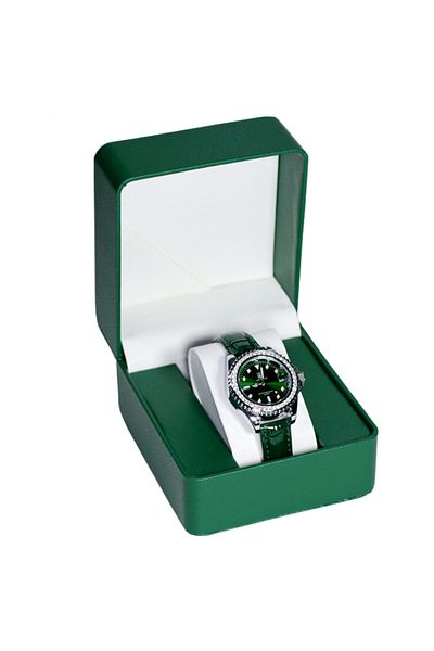 Choice Green Lnofxas Black Single Watch Gift Box with Pillow PU Leather Wristwatch Display Case Organizer f