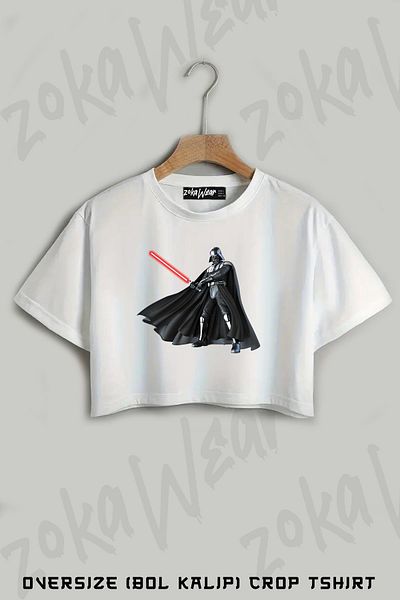 ZOKAWEAR Tricou oversize cu imprimeu Star Wars Darth Vader Lightsaber