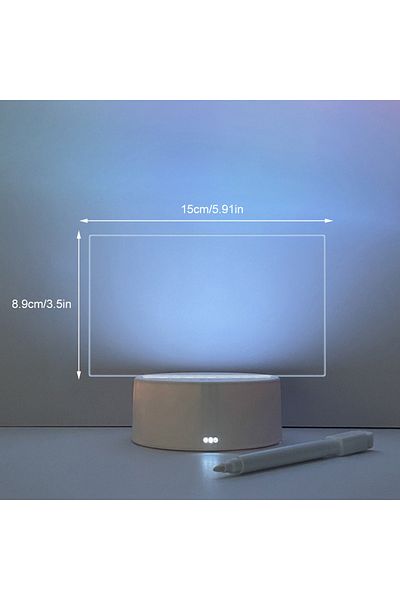 Choice Horizontal Creative Led Night Light Note Board Message Board With Pen USB Power Decor Night Lamp Gif