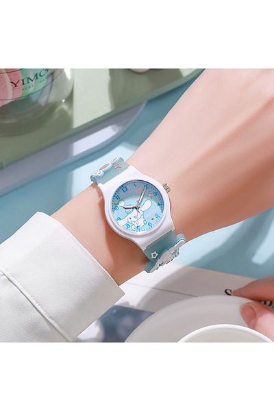 Miniso Cinnamoroll Hello Kitty 3D Pattern Sanrio Child Wrist Watch Cinnamoro Waterproof Quartz Watch Kuromi