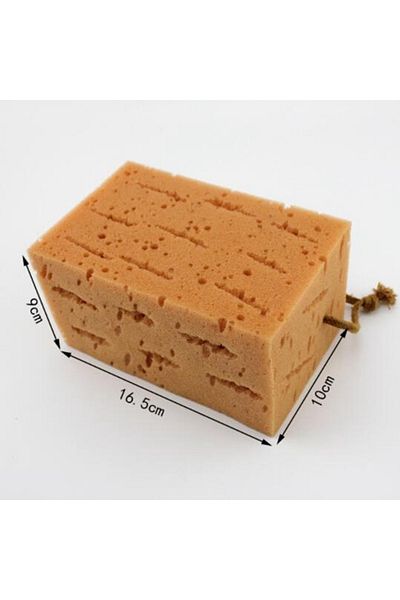 Choice Yellow 1Pc Car Wash Sponge Large Cross Cut Soft Foam Grid Super Absorbent Sponge Easy Grip Non Scrat