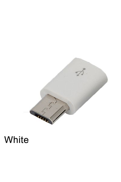 Choice WHITE 1pc Type C Female To Micro USB Male Adapter Converter Connector