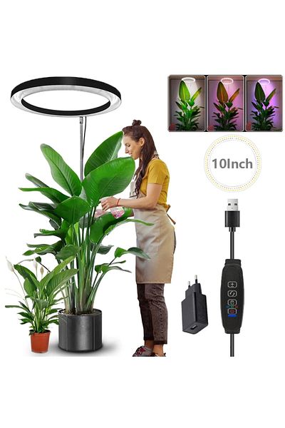 Choice 165cm EU plug 165cm Height Adjustable LED Ring Grow Lights Indoor Plants Full Spectrum Large Plant L