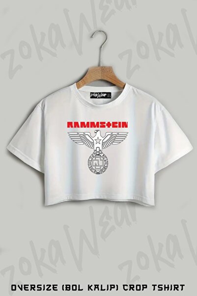 ZOKAWEAR Tricou oversize cu imprimeu Eagle Rammstein