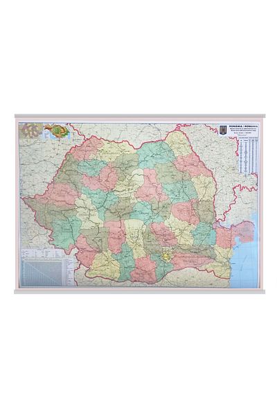 Arhi Design Map of Romania 100 x 140 cm