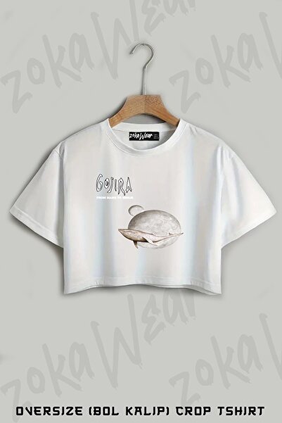 ZOKAWEAR Gojira 2 εμπριμέ υπερμεγέθη Crop T-Shirt