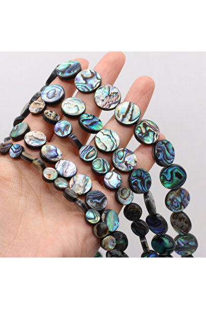 Choice1 12mm Abalone Shell High Quality 5pcs Natural Shell Beads Coin Abalone...