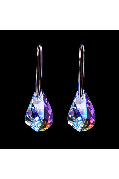 Choice WA6285-2 أقراط نسائية أنيقة بألوان قوس قزح وكريستال عالي الجودة بتصميم...