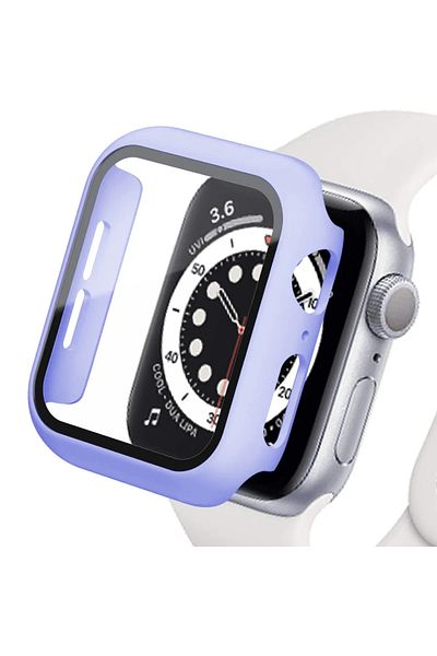 Choice Series 654 SE 40MM Lilac 21 Tempered Glass+cover For Apple Watch 9 8 41mm 45mm 42mm 38mm PC bumper S
