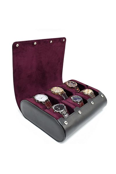 Choice Wind Red Watch Travel Case - for Men - for Women -Watch Roll Travel Case Organizer Display - Watch C
