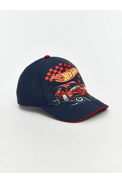 LC Waikiki Navy Blue Printed Boy's Cap Hat