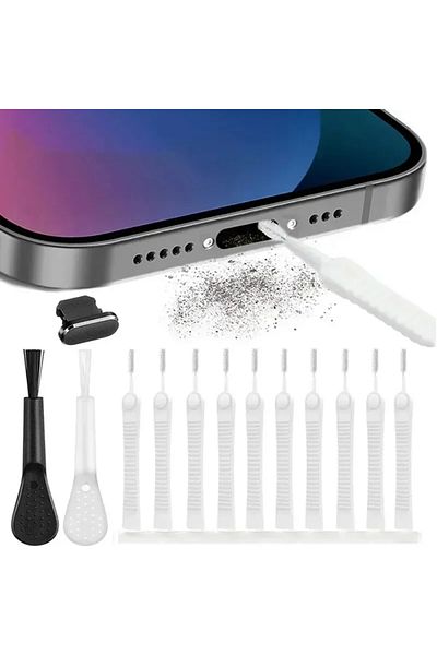 Choice For Type C Phone 13PCS Mobile Phone Speaker Dust Removal Cleaner Tool Kit For iPhone and Type C Earp