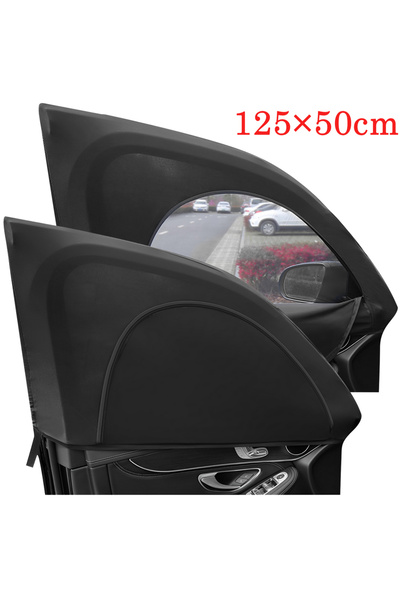 Choice 2pcs Front Window 2Pcs Car Window Shade Curtain Elastic Auto Front Rea...