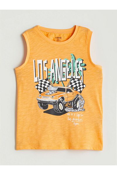 LC Waikiki New Season Crew Neck Printed Boys Undershirt - S5Nk75Z1