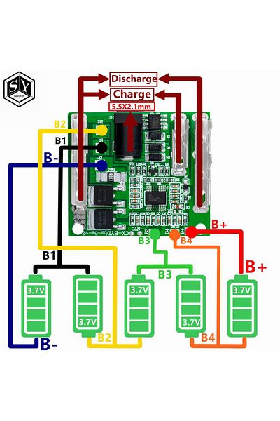 Choice 5S 18V 21V 20A Battery Charging Protection Board Li-Ion Lithium Battery Pack Protection Circuit B...