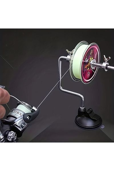Choice black 1pc Aluminum Alloy Fishing Line Winder, Outdoor Fishing Reel Winding Spooler