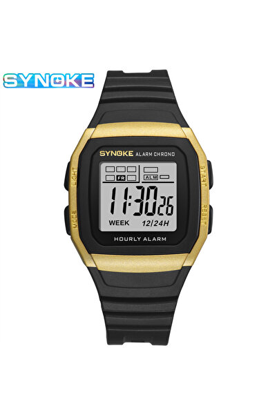 Choice ساعة رقمية ذهبية اللون من SYNOKE للطلاب والرياضات الخارجية والأولاد مض...