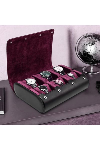 Choice Red Watch Travel Case - for Men - for Women -New Watch Roll Travel Case Organizer Display - Watch Ca