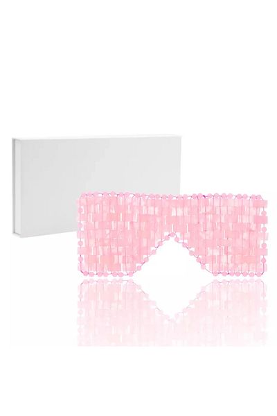 Choice Quartz With BOX Jade Eye Mask Rose Quartz Facial Cooling Mask for Eye Massage Relax Wrinkles Relieve