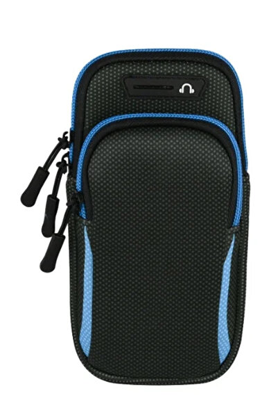 Choice غلاف هاتف رياضي عالمي أزرق اللون للجري وحامل هاتف وحقيبة هاتف رياضية ل...
