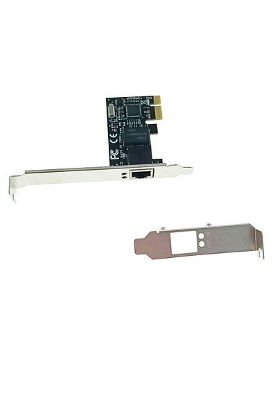 Lanberg Gigabit network card, Lanberg 43392, low profile, PCI-Express-RJ45, PCI-E X1 1X RJ45 1GB RTL8111C